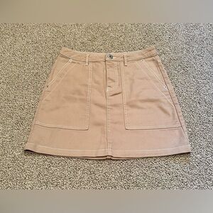 H&M utility tan skirt size 2